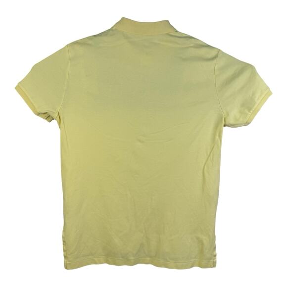 Ralph Lauren Polo Shirt Mens Large Yellow Blue Pony Preppy Smart Soft Touch Top - Picture 4 of 12